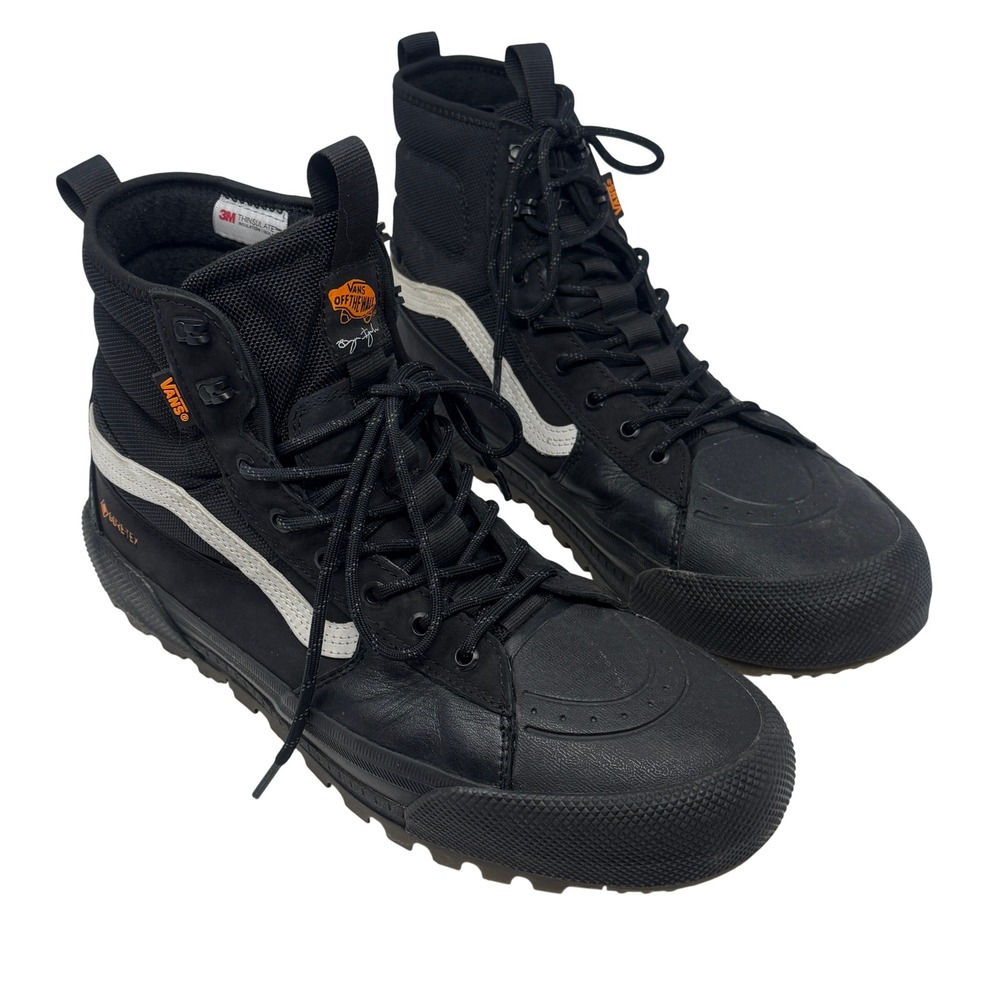 Vans Sk8-Hi MTE-3 Gore-Tex Mens 12 Black Excellent Waterproof Insulated Sneaker